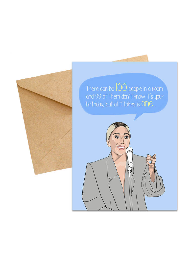 Lady Gaga Meme Birthday Card - Yo Crackers